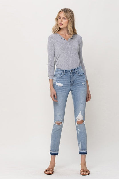 Mid-Rise Crop Skinny Jeans