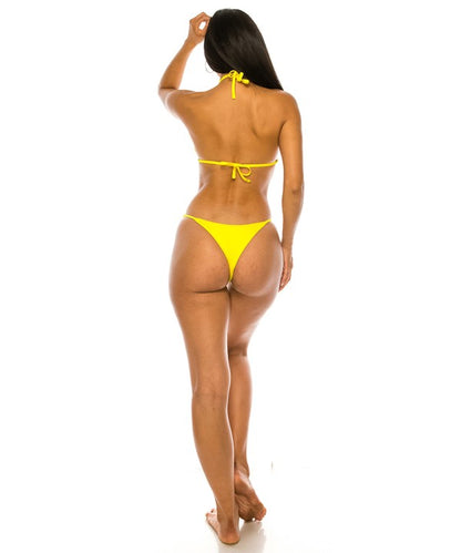 Cut Out Sexy Neon Bikini