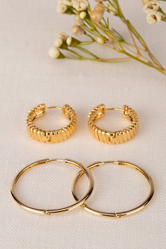 Classic Hoop Earring Set