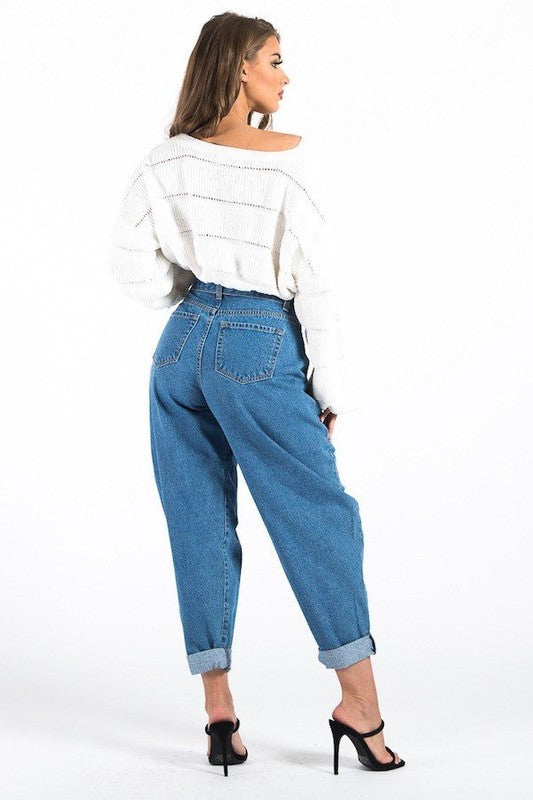 Slouchy Balloon Denim Pants