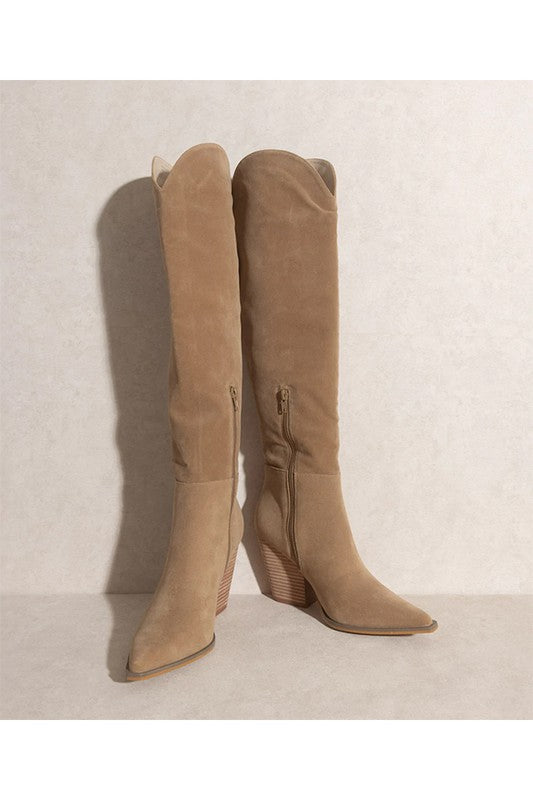 Clara Knee High Western Boots