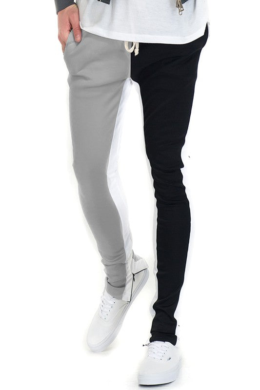 Men's Slice Two Tone Color Block Joggers