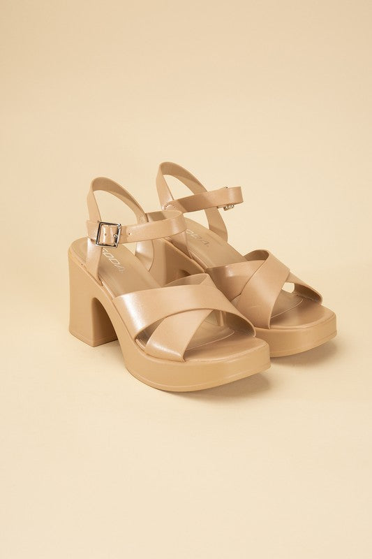 Touch-S Crisscross Sandal Heels Fortune Dynamic