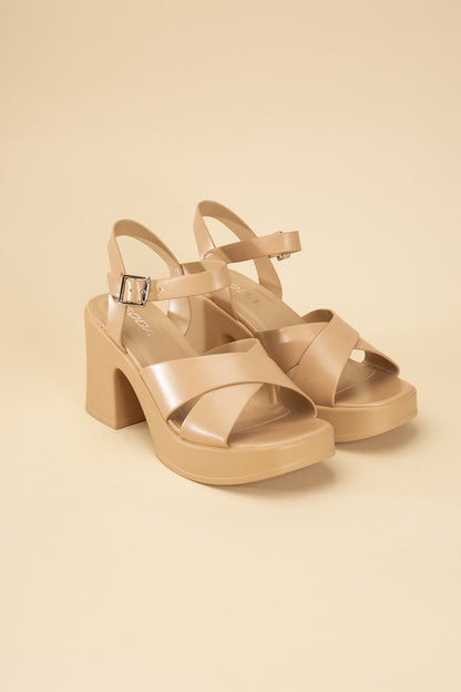 Touch-S Crisscross Sandal Heels Fortune Dynamic