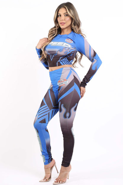 Speed Motors Leggings Set