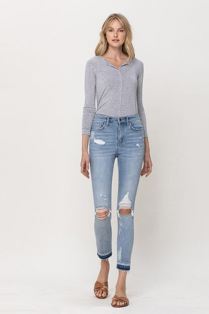 Mid-Rise Crop Skinny Jeans