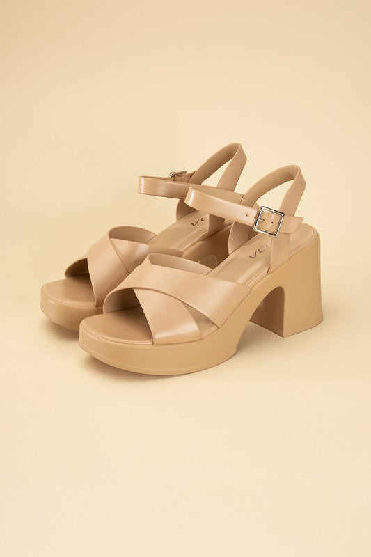 Touch-S Crisscross Sandal Heels Fortune Dynamic