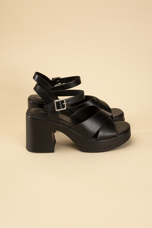 Touch-S Crisscross Sandal Heels Fortune Dynamic