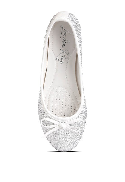 Hosana Rhinestones & Stud Embellished Ballet Flats