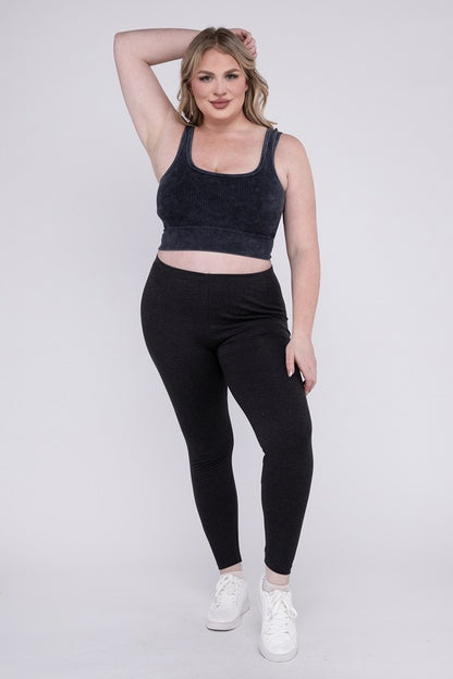 Plus+ Premium Cotton Full Length Leggings