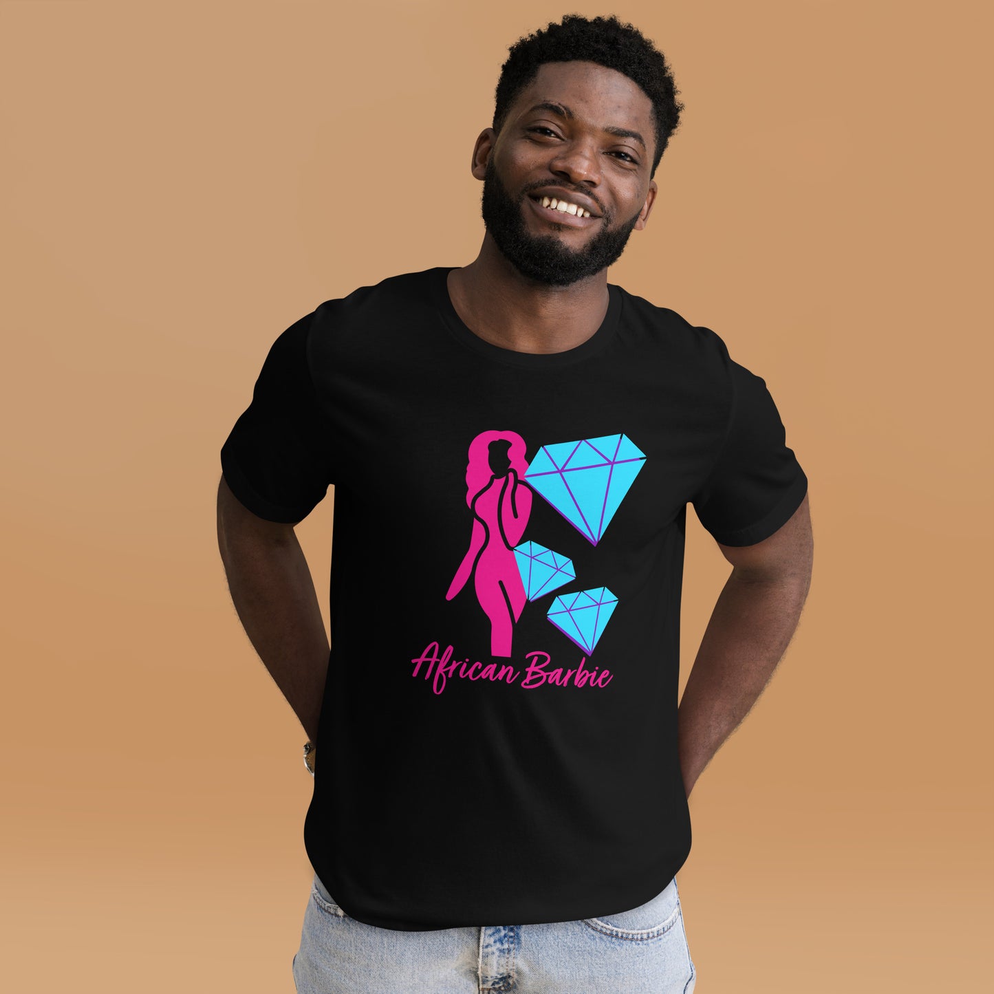 African Barbie Gem Graphic Unisex T-Shirt