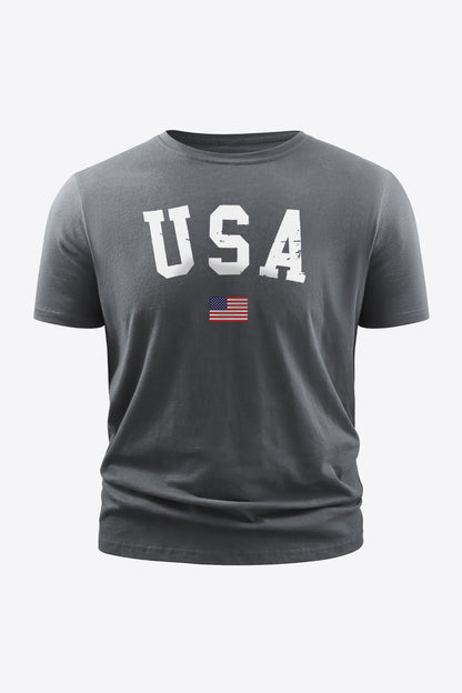 Men's USA Flag Graphic Tee Shirt Trendsi