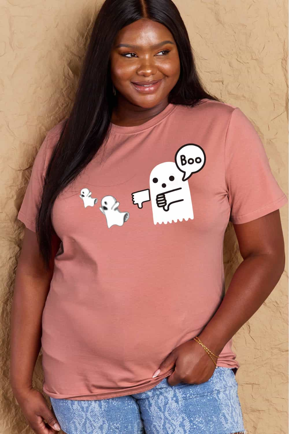 Simply Love BOO Graphic Cotton T-Shirt