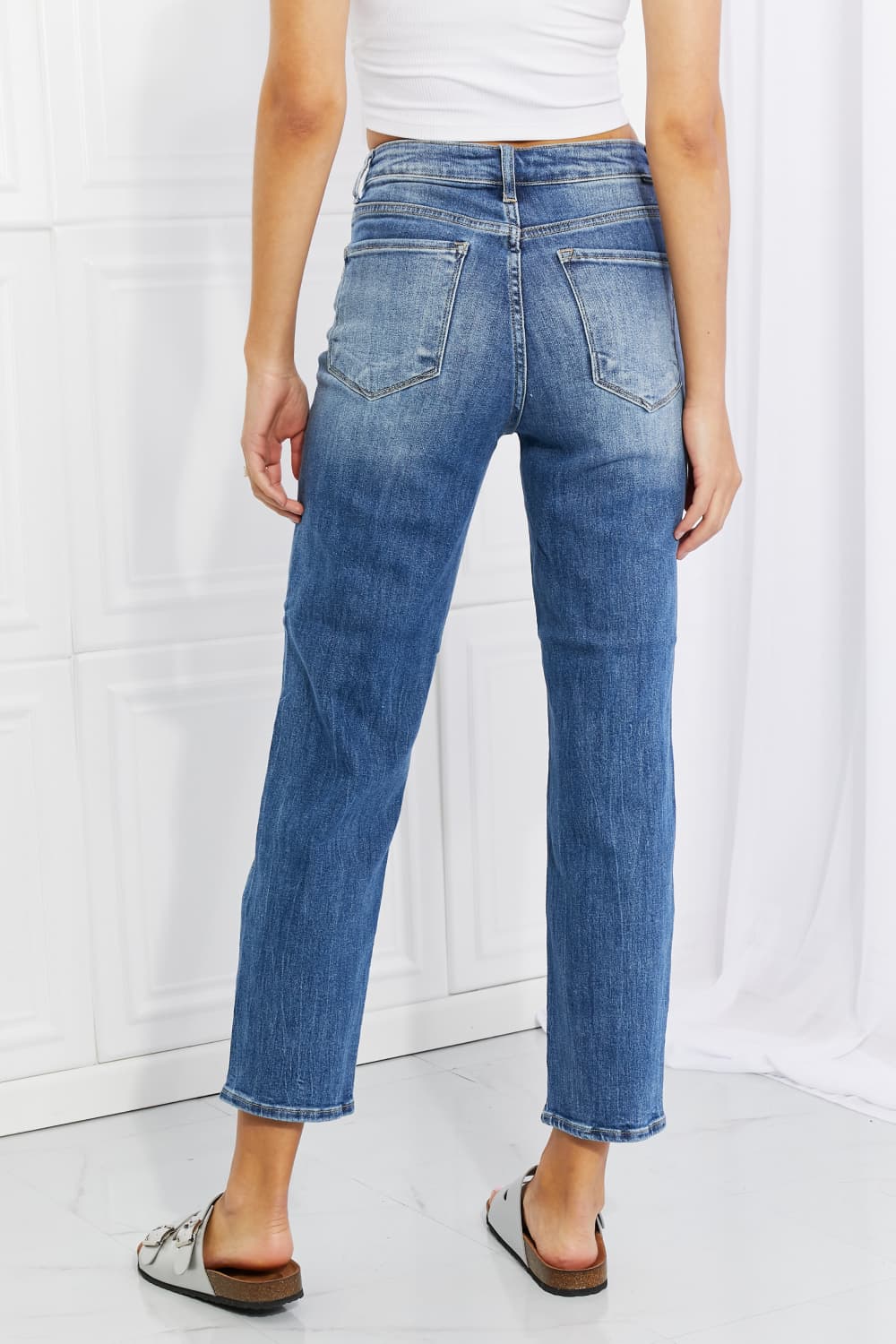 Emily High Rise Relaxed Jeans Trendsi