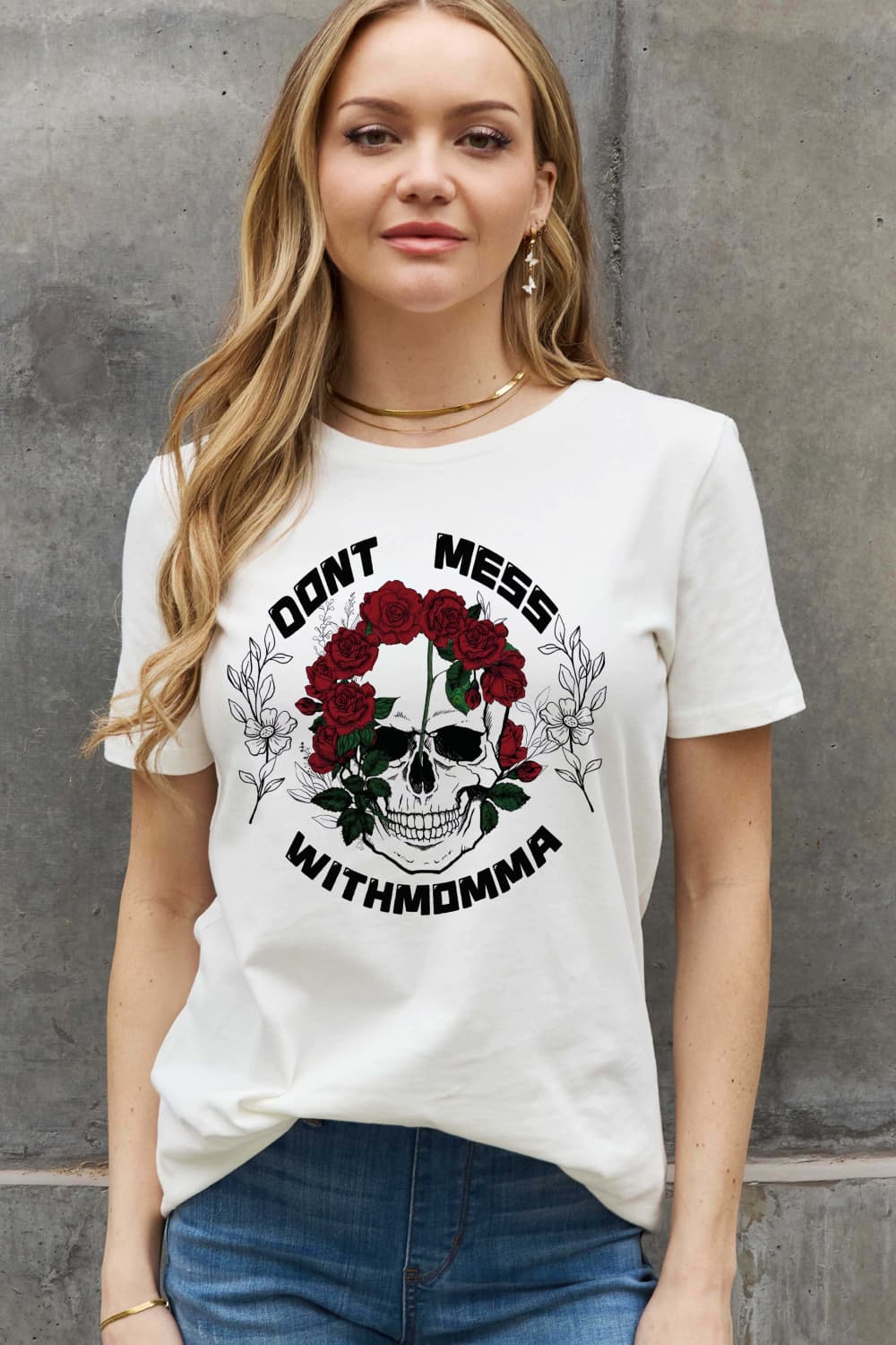 Simply Love DON‘T MESS WITH MOMMA Graphic Cotton Tee