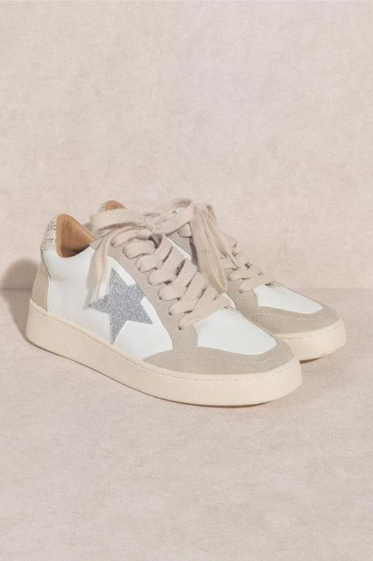 DS-OS-IRENE-A Silver Star Sneakers Let's See Style