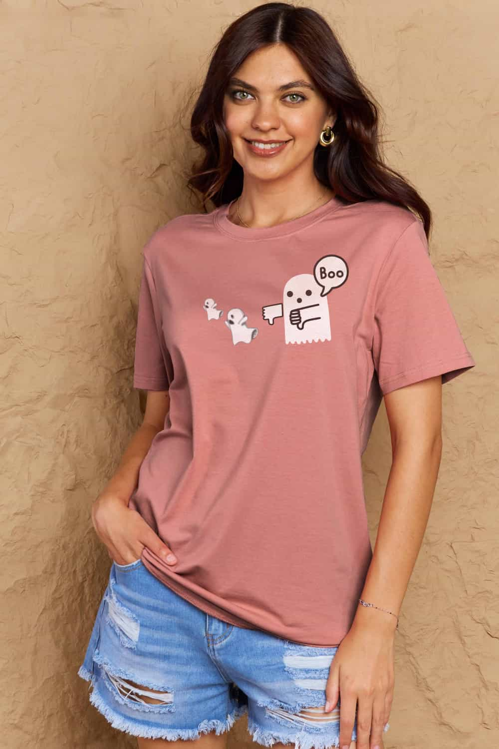 Simply Love BOO Graphic Cotton T-Shirt