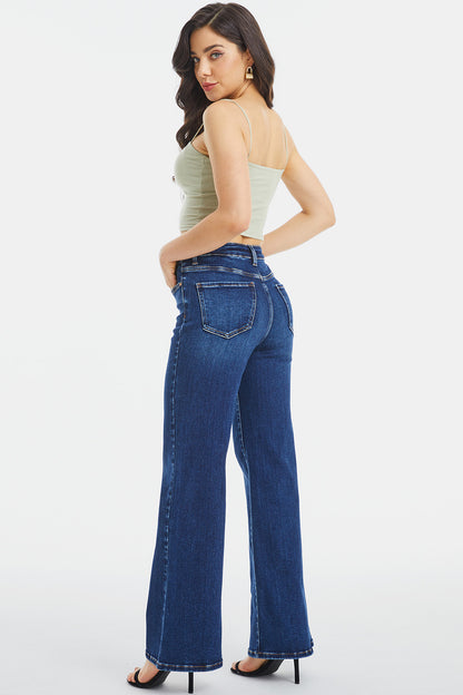 BAYEAS High Waist Cat's Whisker Wide Leg Jeans