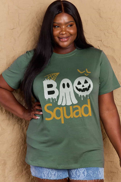 Simply Love BOO SQUAD Graphic Cotton T-Shirt