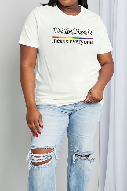 Simply Love MEANS EVERYONE Graphic Cotton Tee