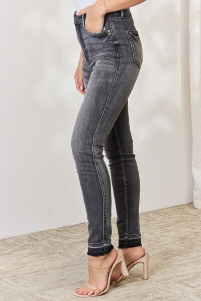 Judy Blue High Waist Tummy Control Release Hem Skinny Jeans