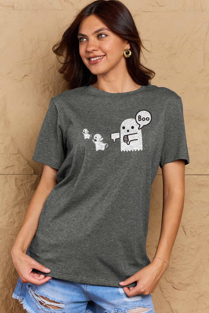 Simply Love BOO Graphic Cotton T-Shirt