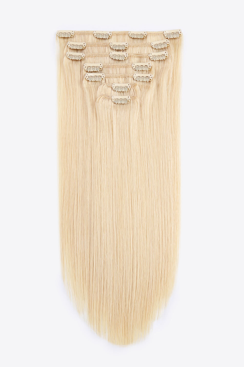 18" 120g Clip-In Hair Extensions Indian Human Hair in Blonde Trendsi