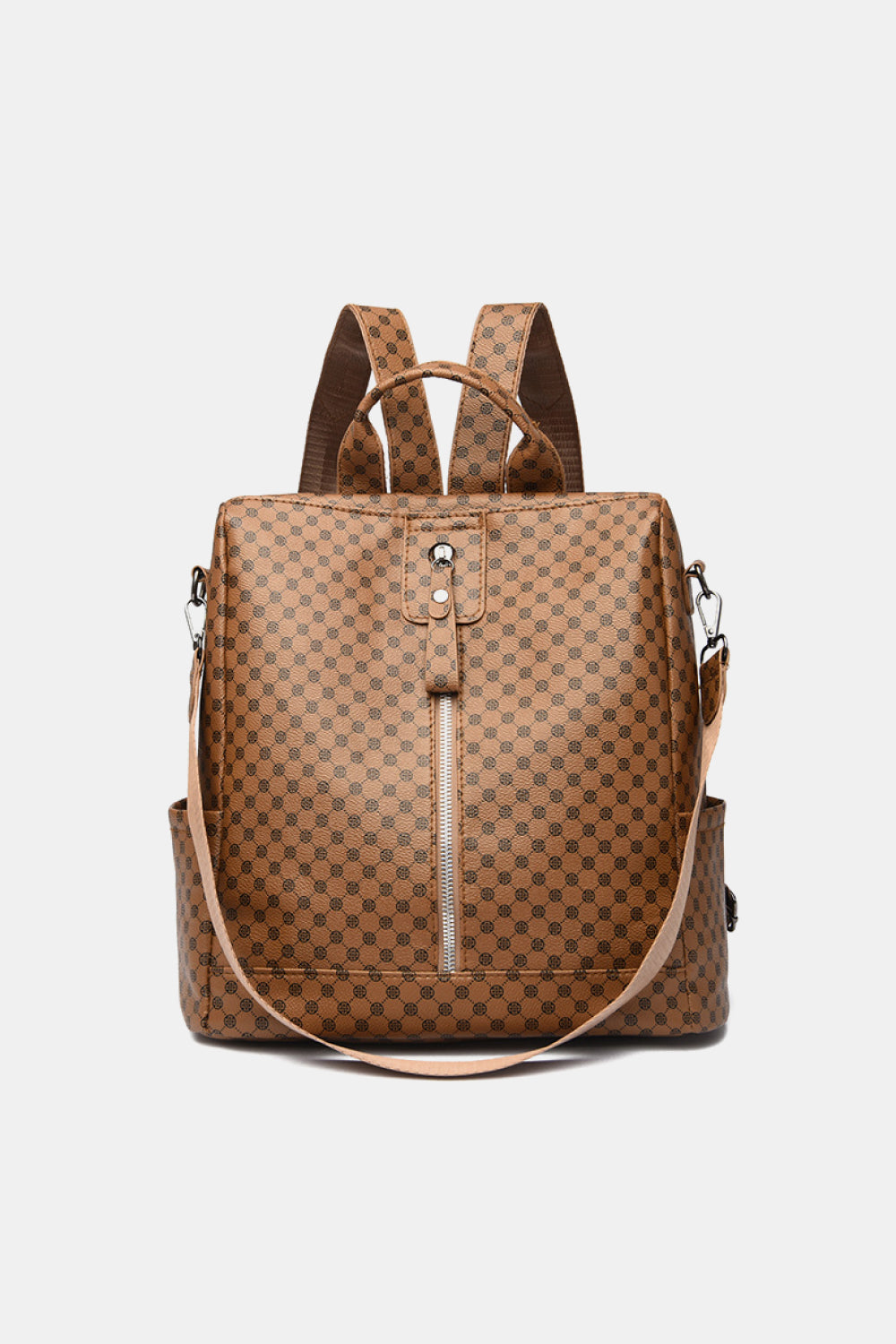 Printed PU Leather Backpack