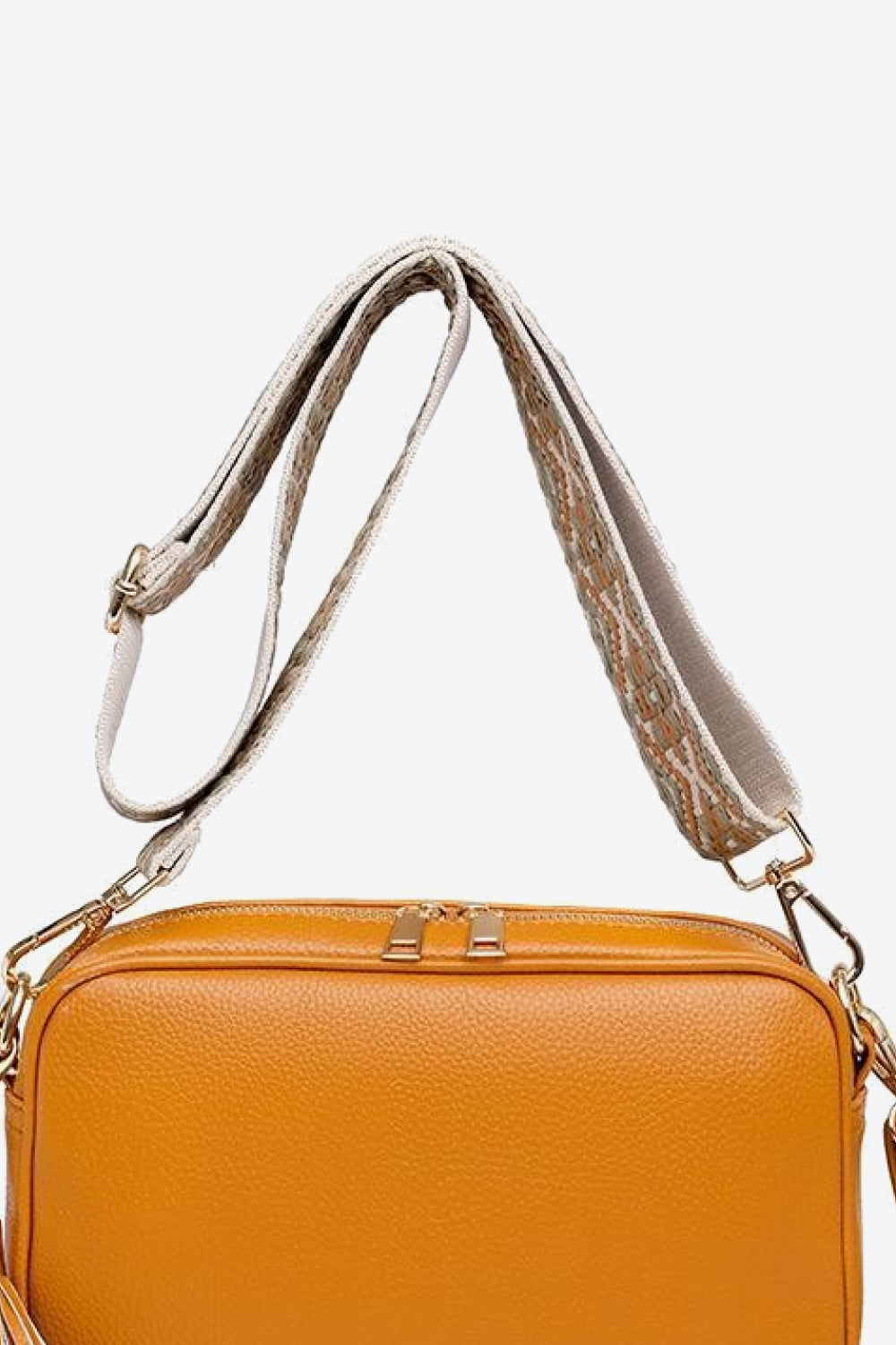 PU Leather Tassel Crossbody Bag Trendsi