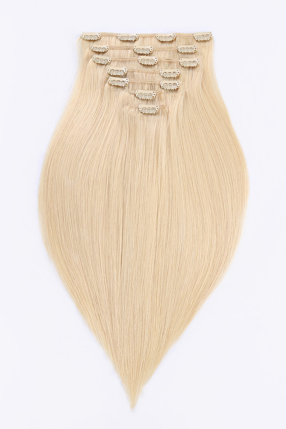 20" 120g Clip-in Hair Extensions Indian Human Hair in Blonde Trendsi