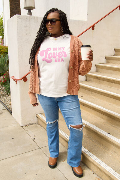 Simply Love IN MY LOVER ERA Round Neck T-Shirt