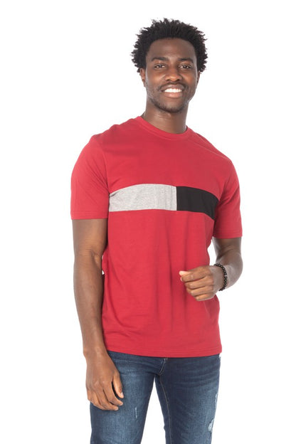 Men's Color Block Printed T-Shirt HAWKS BAY