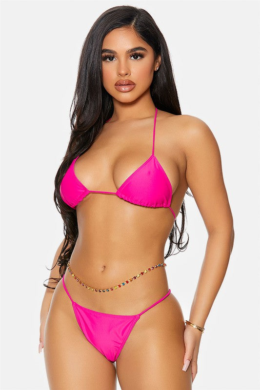 2 Piece Belly Chain Swimsuit Tasha Apparel