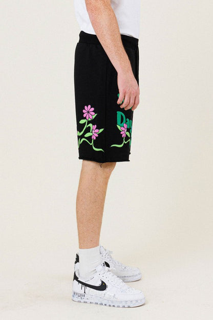 Men's FLOWER GRAPHIC TERRY SHORT First Row