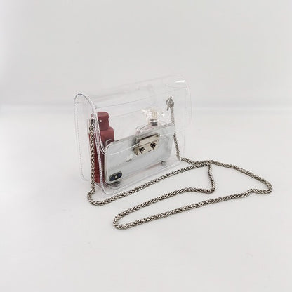 See through Clear Crossbody Bag Purse Plus