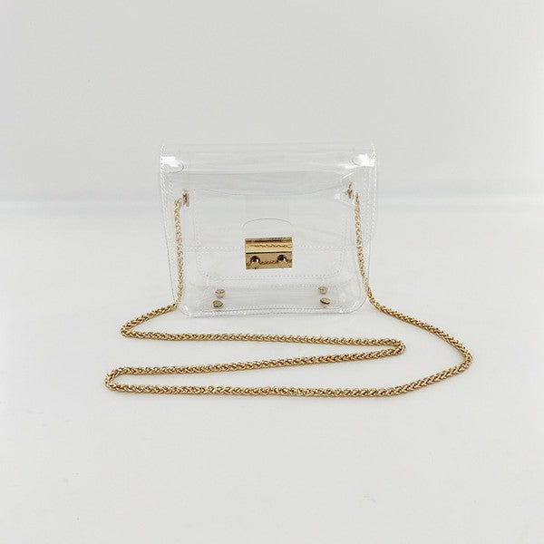 See through Clear Crossbody Bag Purse Plus