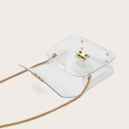 See through Clear Crossbody Bag Purse Plus