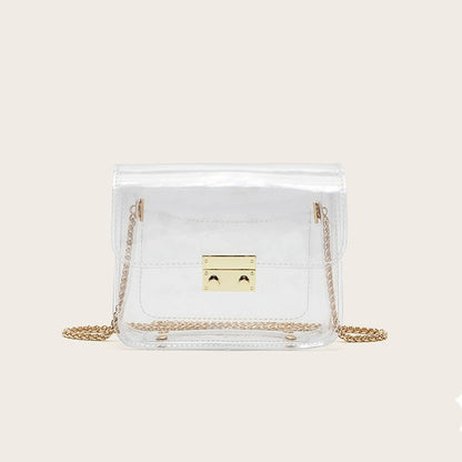 See through Clear Crossbody Bag Purse Plus