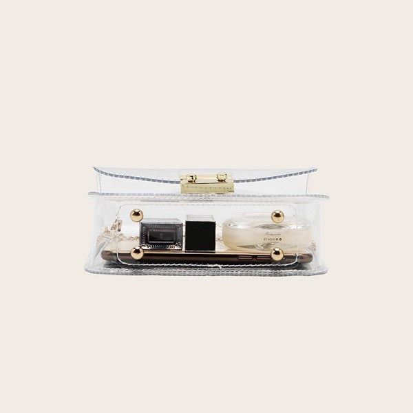 See through Clear Crossbody Bag Purse Plus