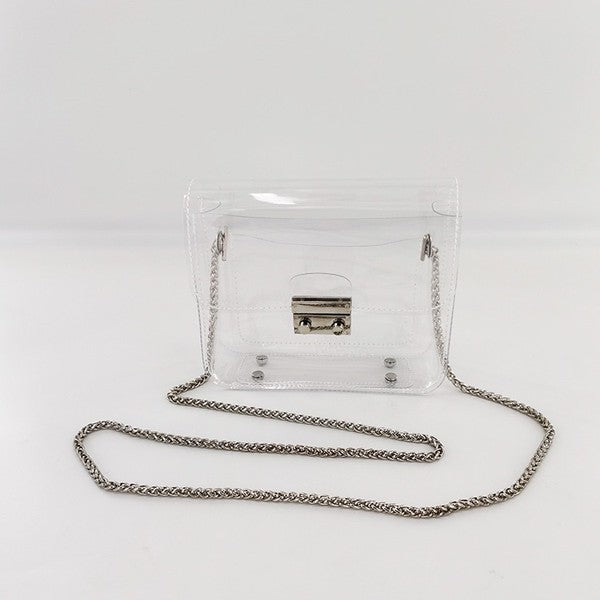 See through Clear Crossbody Bag Purse Plus