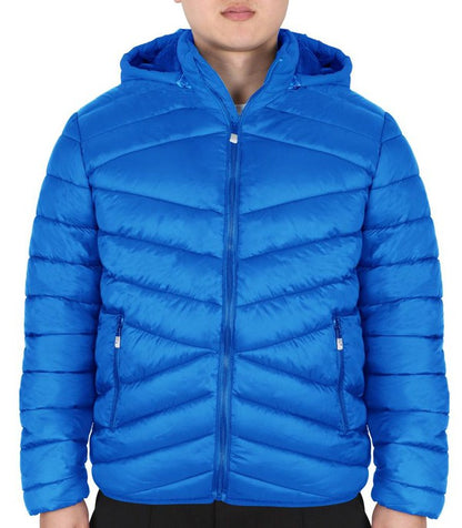 Men's Puffer Full Zip Jacket With Detectable Hood Generation XYZ