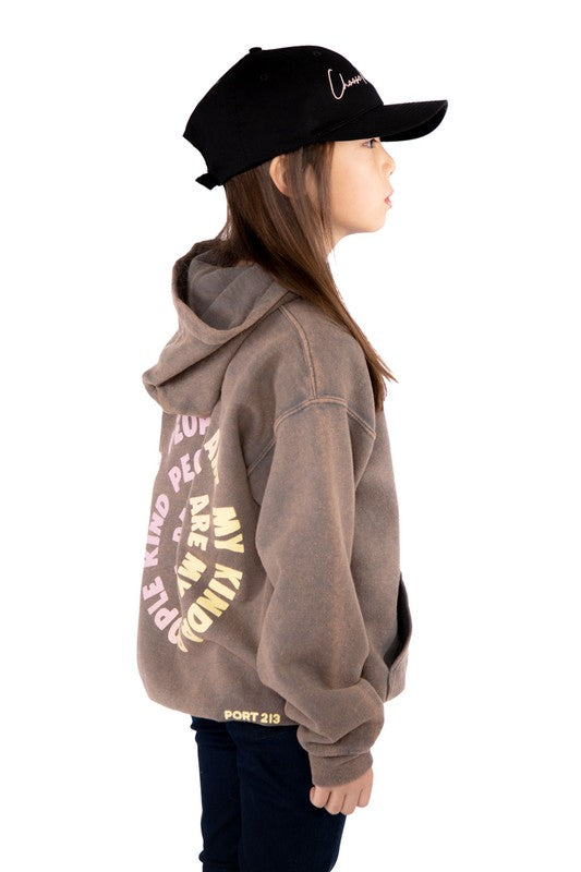 Kids Kind People Hoodie-Girls Port 213