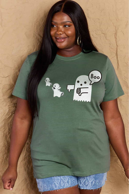 Simply Love BOO Graphic Cotton T-Shirt