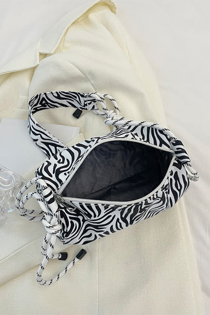 Animal Print Nylon Handbag