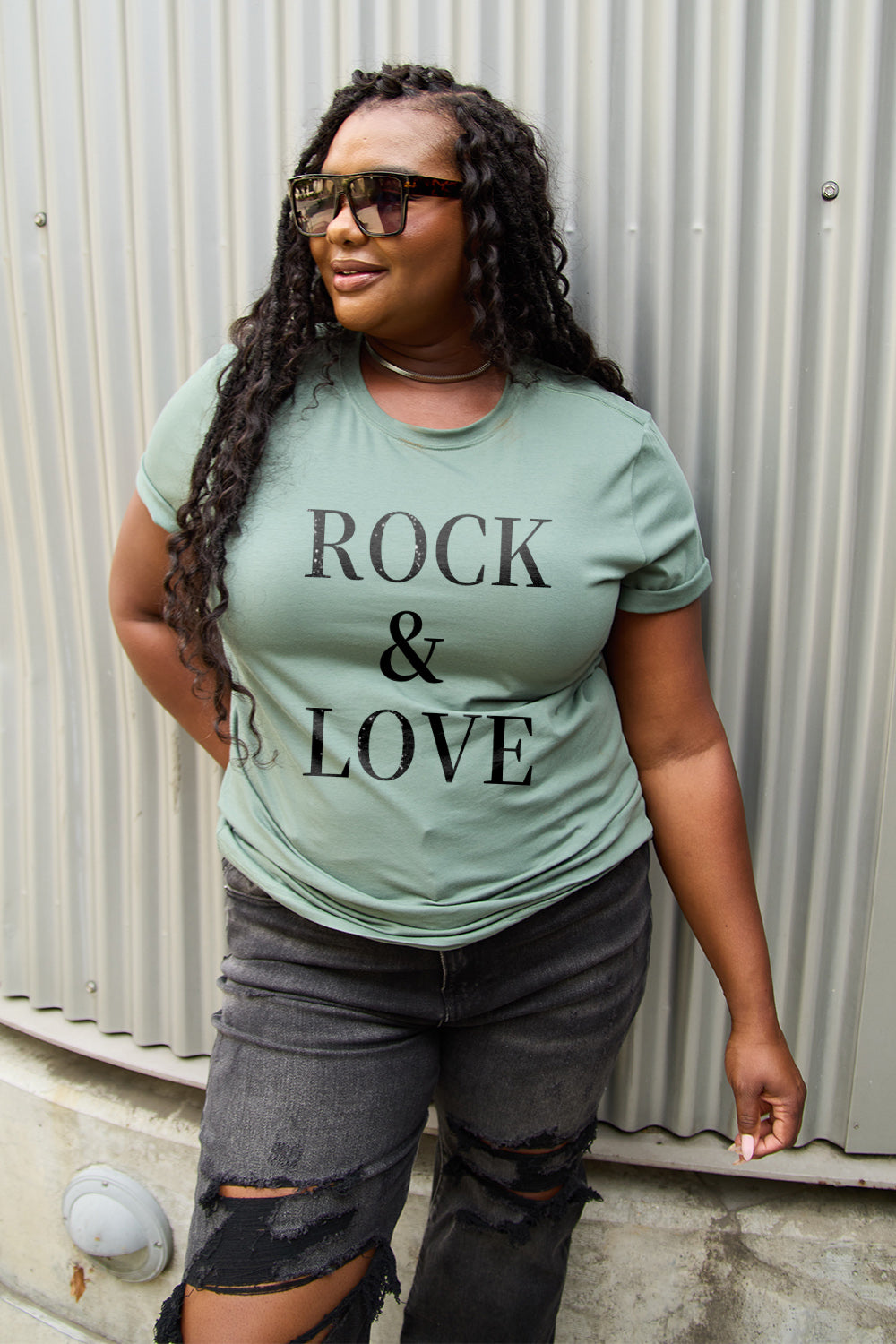 Simply Love ROCK ＆ LOVE Short Sleeve T-Shirt