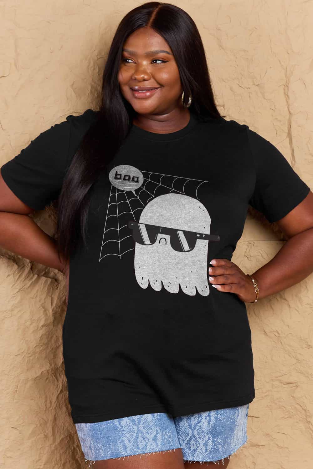 Simply Love BOO Graphic Cotton T-Shirt