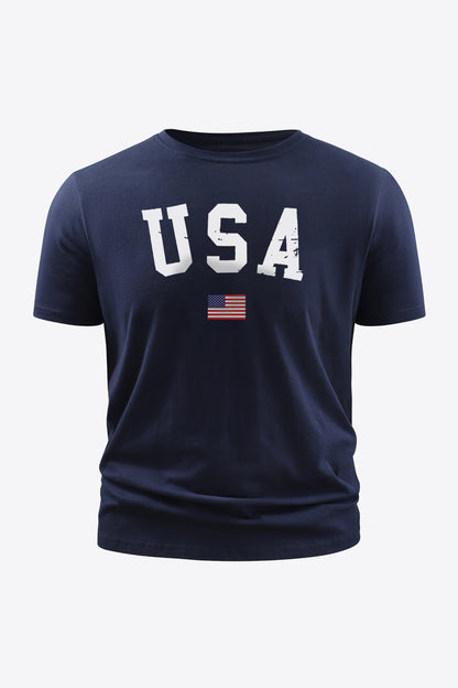 Men's USA Flag Graphic Tee Shirt Trendsi