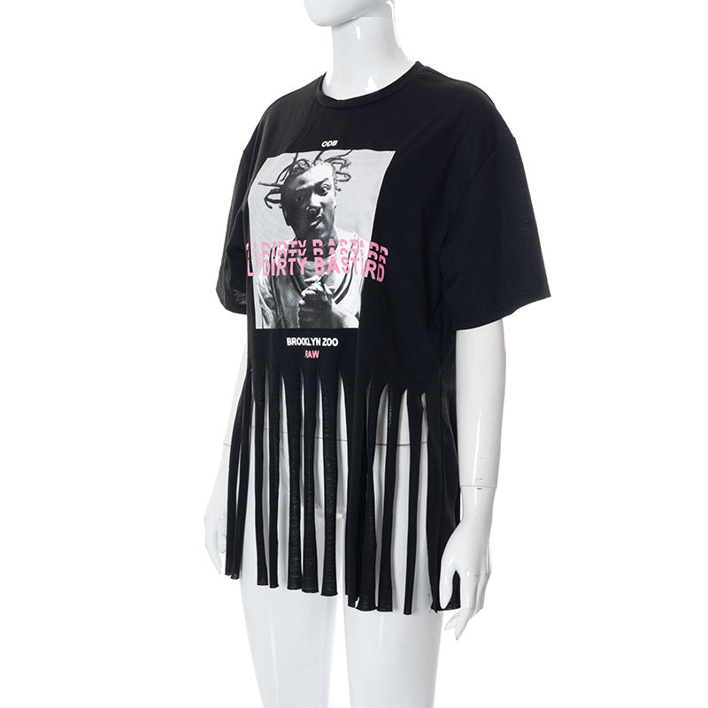 ODB Graphic Print Tassel Tee Lola’s Hidden Gem