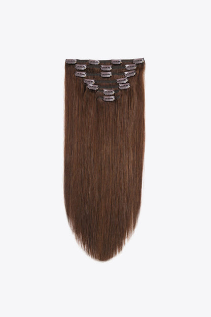 18" 120g Clip-In Hair Extensions Indian Human Hair Trendsi