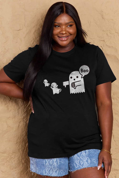 Simply Love BOO Graphic Cotton T-Shirt